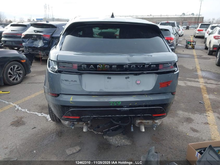 2025 Land Rover Range Rover Velar P400 Dynamic Hse VIN: SALYM2FU1SA395566 Lot: 12462310