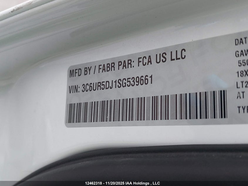 3C6UR5DJ1SG539661 2025 RAM 2500 photo no. 9