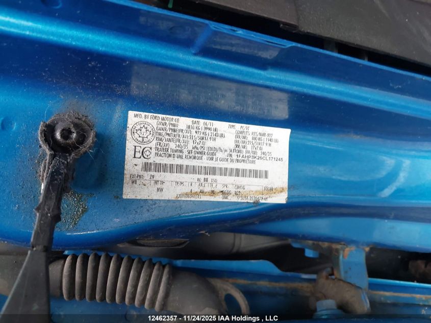 2012 Ford Focus Se VIN: 1FAHP3K26CL171245 Lot: 12462357