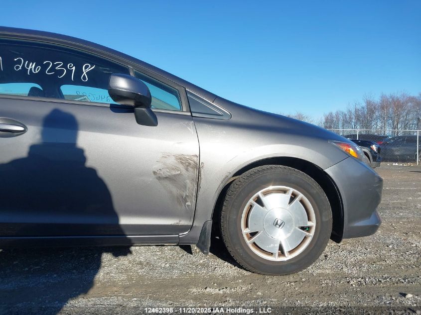 2012 Honda Civic Lx VIN: 2HGFB2E4XCH045637 Lot: 12462398