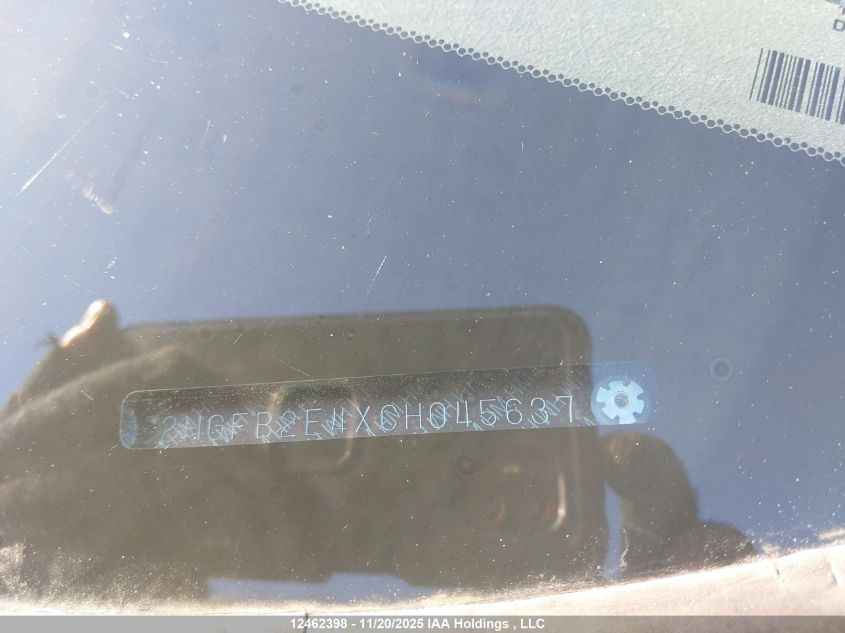 2012 Honda Civic Lx VIN: 2HGFB2E4XCH045637 Lot: 12462398