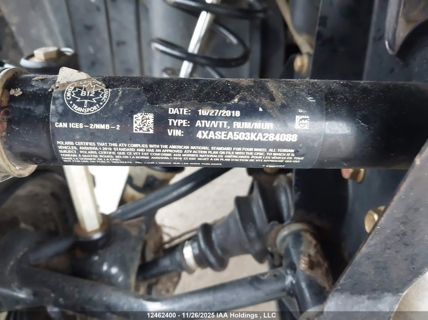 4XASEA503KA284088 2019 POLARIS SPORTSMAN photo no. 12