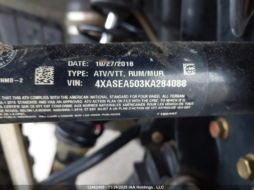4XASEA503KA284088 2019 POLARIS SPORTSMAN photo no. 13