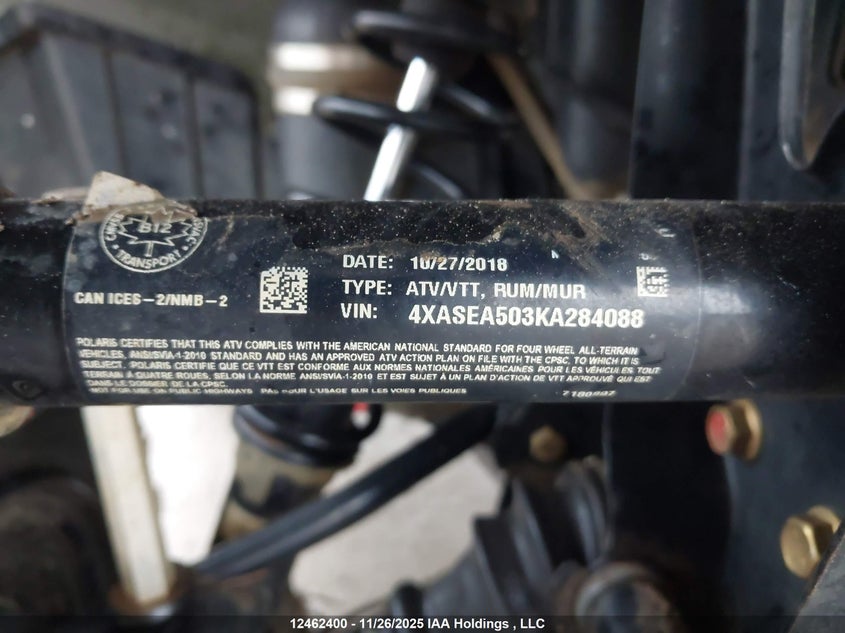 4XASEA503KA284088 2019 POLARIS SPORTSMAN photo no. 9