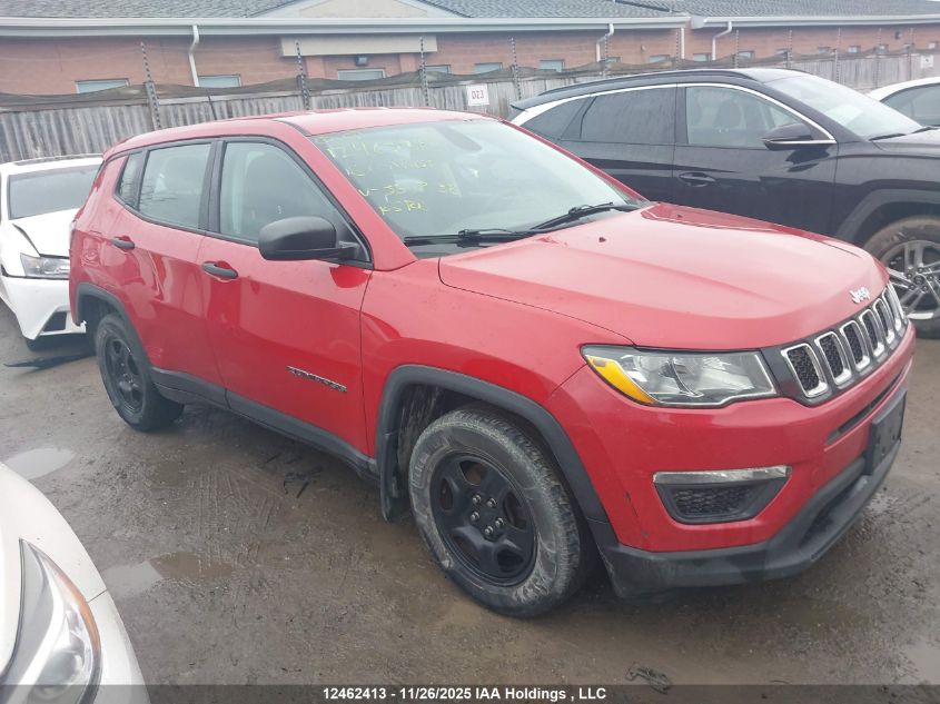 2018 Jeep Compass Sport VIN: 3C4NJCAB3JT330238 Lot: 12462413