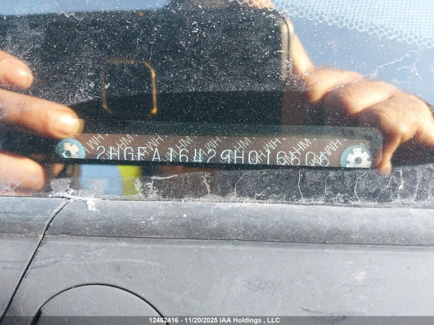 2009 Honda Civic Dx-G VIN: 2HGFA16429H016606 Lot: 12462416