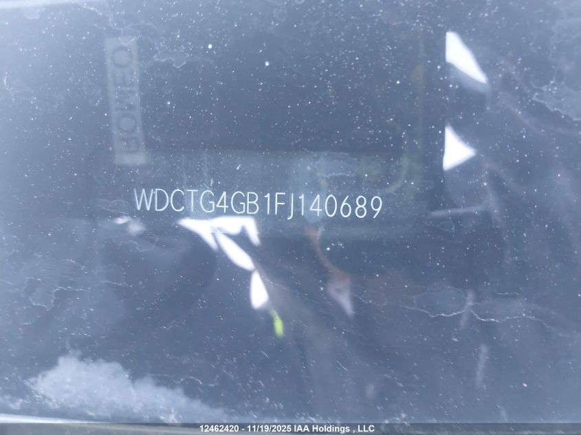 2015 Mercedes-Benz Gla 250 4Matic VIN: WDCTG4GB1FJ140689 Lot: 12462420