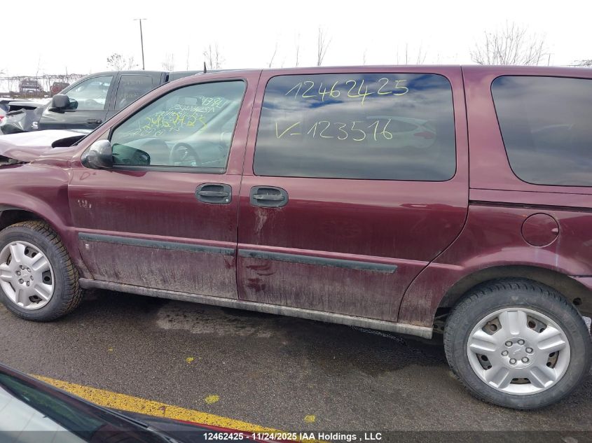 2009 Chevrolet Uplander Ls VIN: 1GNDV23119D123516 Lot: 12462425