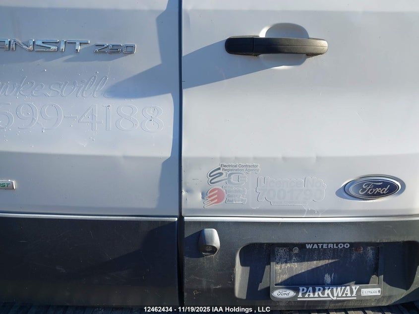 2017 Ford Transit T-250 VIN: 1FTYR2CG7HKA24132 Lot: 12462434