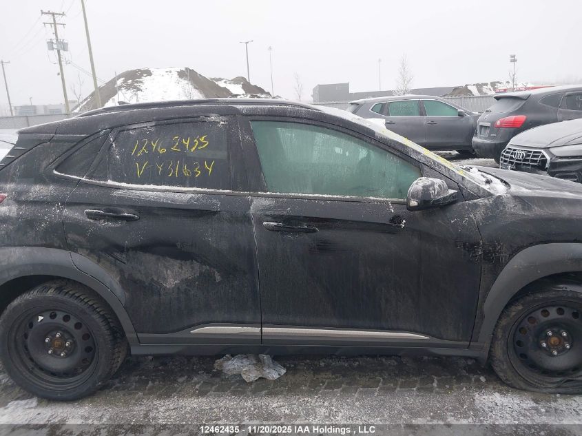 2020 Hyundai Kona Ultimate Awd VIN: KM8K5CA54LU431634 Lot: 12462435