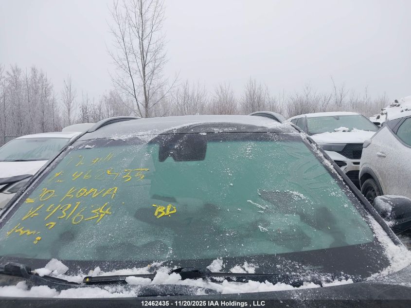 2020 Hyundai Kona Ultimate Awd VIN: KM8K5CA54LU431634 Lot: 12462435