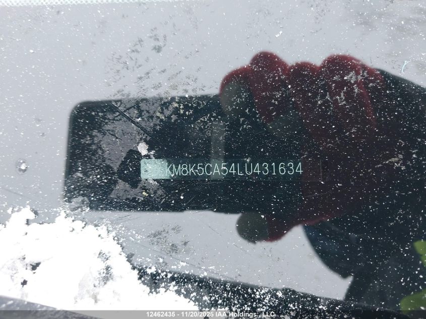 2020 Hyundai Kona Ultimate Awd VIN: KM8K5CA54LU431634 Lot: 12462435