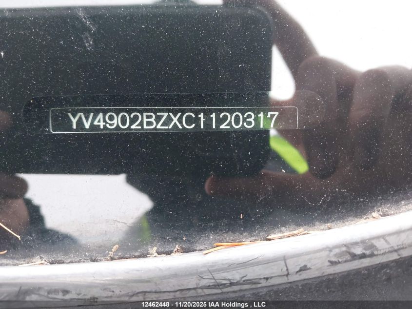 2012 Volvo Xc70 T6 VIN: YV4902BZXC1120317 Lot: 12462448