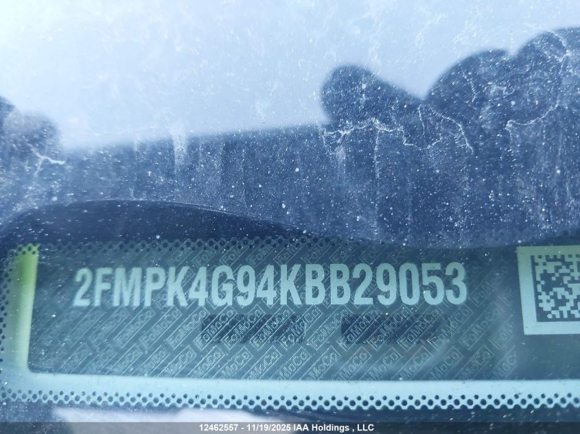 2019 Ford Edge Se VIN: 2FMPK4G94KBB29053 Lot: 12462557