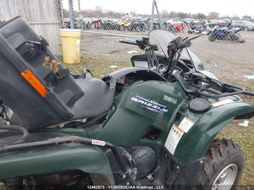 2011 Yamaha Yfm700 Fwad VIN: JY4AM13W8BC010936 Lot: 12462573