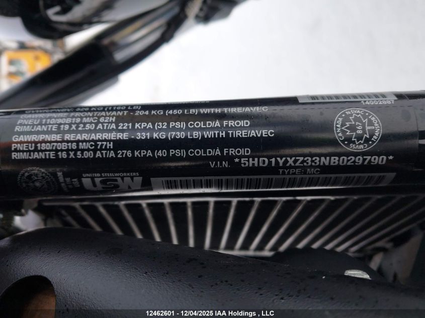 2022 Harley-Davidson Fxlrst VIN: 5HD1YXZ33NB029790 Lot: 12462601