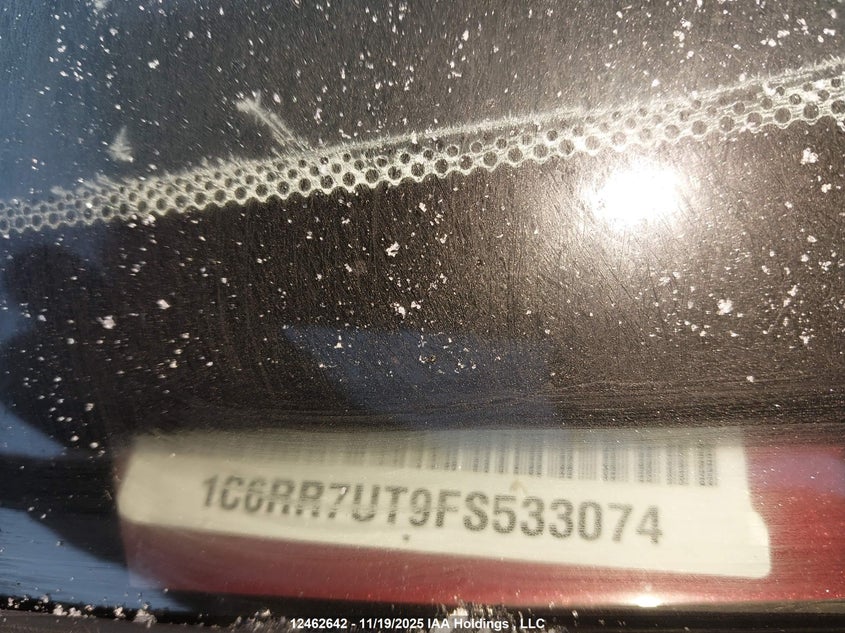 2015 Ram 1500 Sport VIN: 1C6RR7UT9FS533074 Lot: 12462642