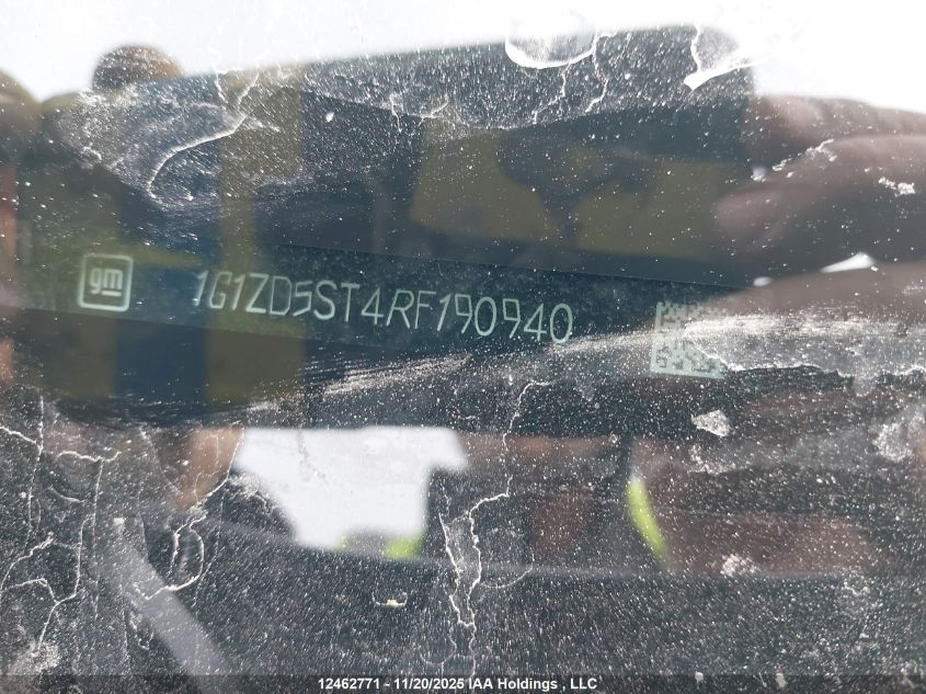 2024 Chevrolet Malibu Lt VIN: 1G1ZD5ST4RF190940 Lot: 12462771