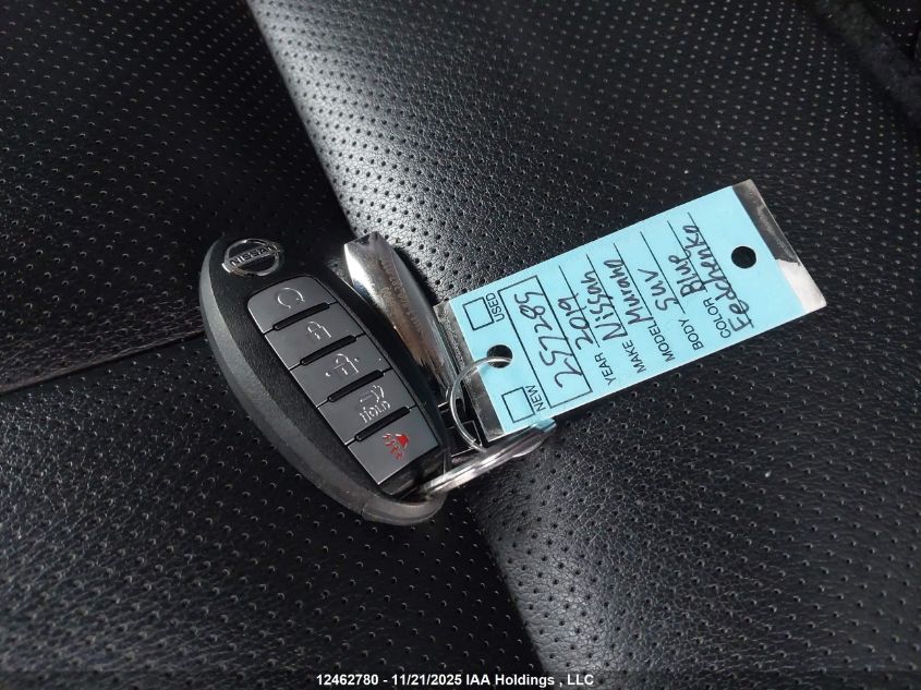 2019 Nissan Murano Platinum/Sl/Sv VIN: 5N1AZ2MS3KN137243 Lot: 12462780