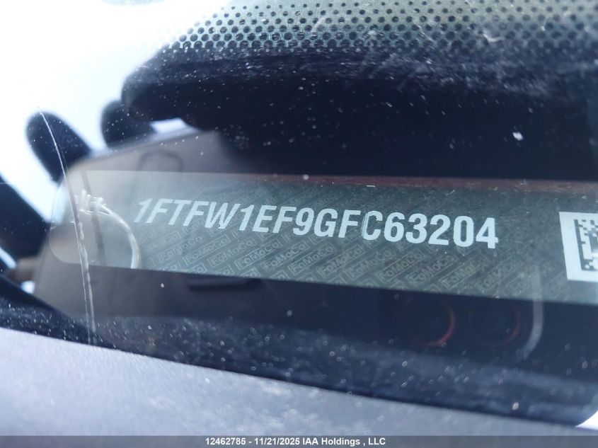2016 Ford F-150 Xlt VIN: 1FTFW1EF9GFC63204 Lot: 12462785