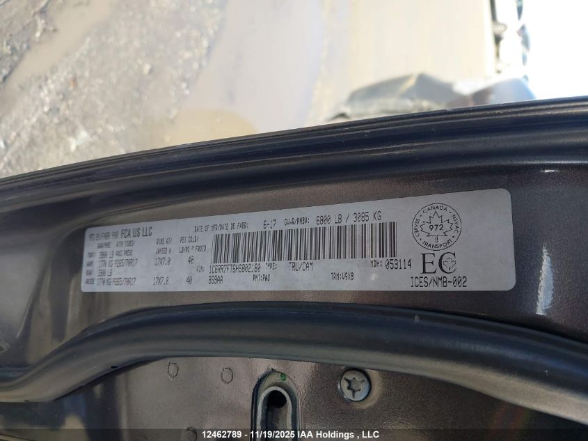 2017 Ram 1500 St VIN: 1C6RR7FT6HS802180 Lot: 12462789