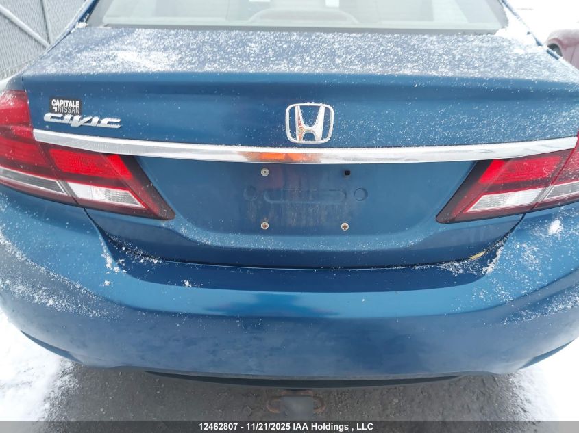 2013 Honda Civic VIN: 2HGFB2F44DH000757 Lot: 12462807