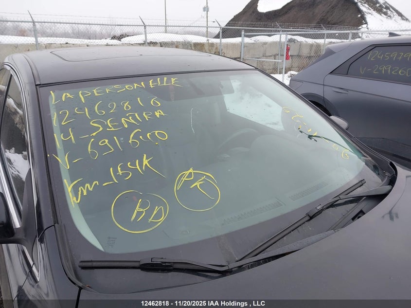 2014 Nissan Sentra S/Sv/Sr/Sl VIN: 3N1AB7AP3EL691640 Lot: 12462818