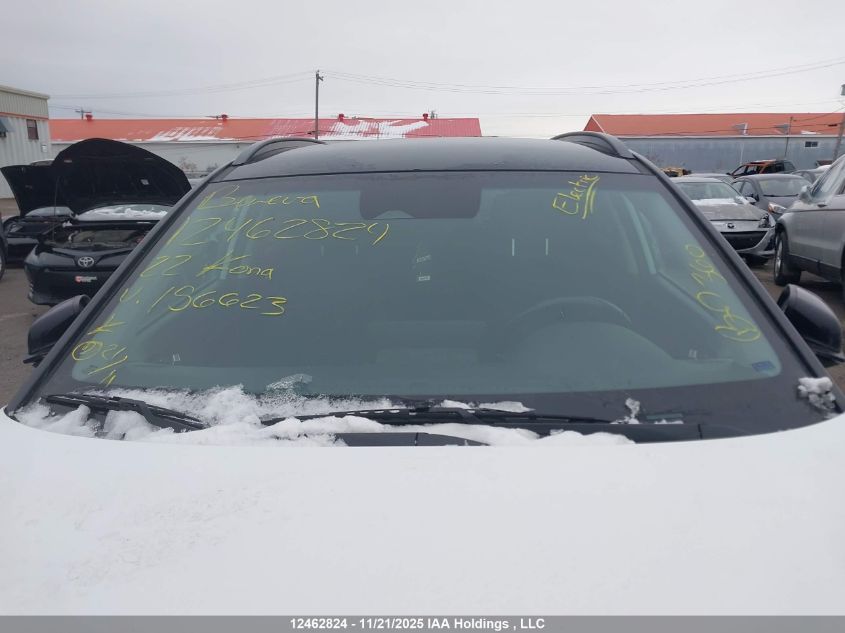2022 Hyundai Kona Electric Preferred With Two-Tone Roof VIN: KM8K23AG8NU156623 Lot: 12462824