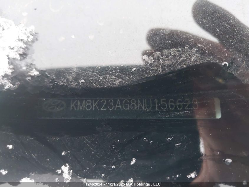 2022 Hyundai Kona Electric Preferred With Two-Tone Roof VIN: KM8K23AG8NU156623 Lot: 12462824