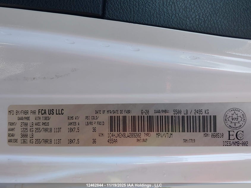 1C4HJXEN9LW289202 2020 JEEP WRANGLER photo no. 18
