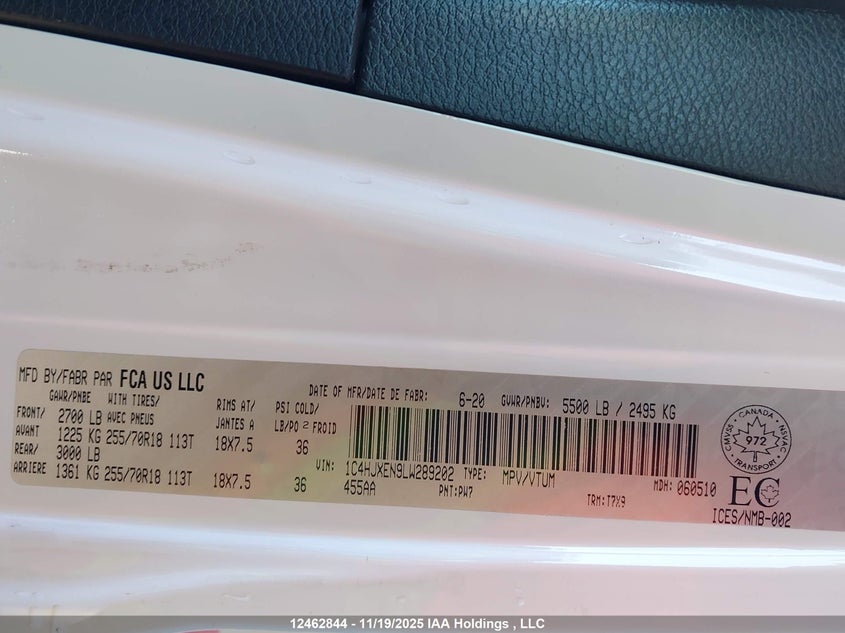 1C4HJXEN9LW289202 2020 JEEP WRANGLER photo no. 19