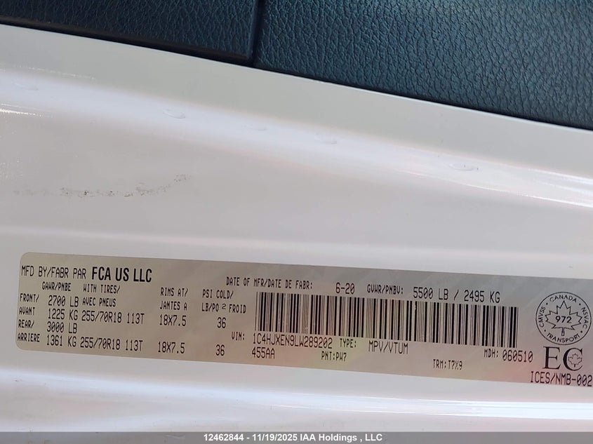 1C4HJXEN9LW289202 2020 JEEP WRANGLER photo no. 9