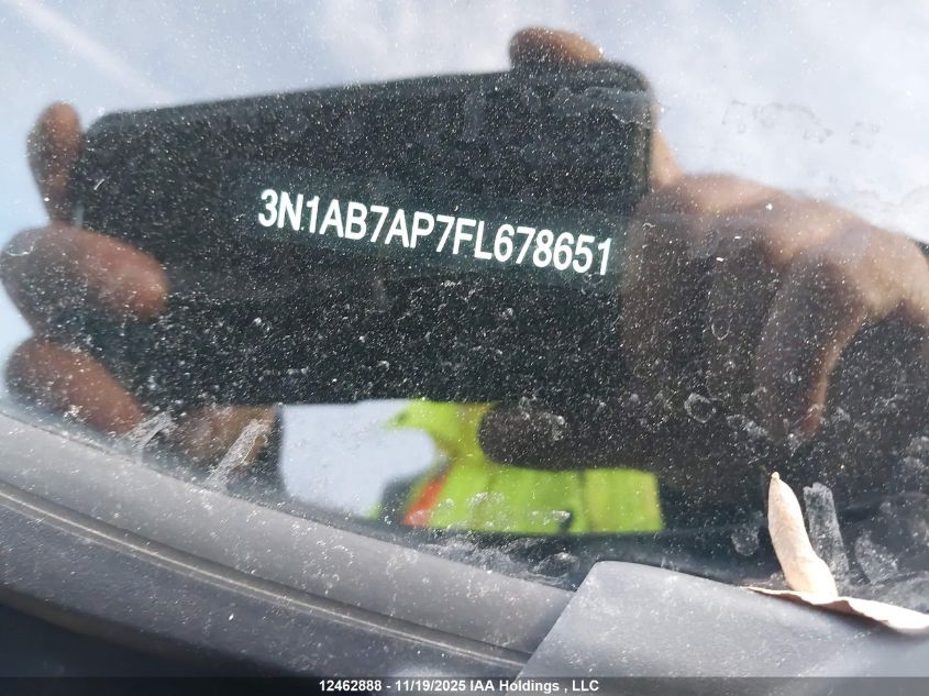 2015 Nissan Sentra VIN: 3N1AB7AP7FL678651 Lot: 12462888