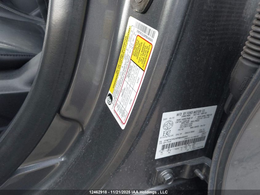 2023 Ford Mustang Mach I VIN: 3FMTK3SU0PMA46665 Lot: 12462918