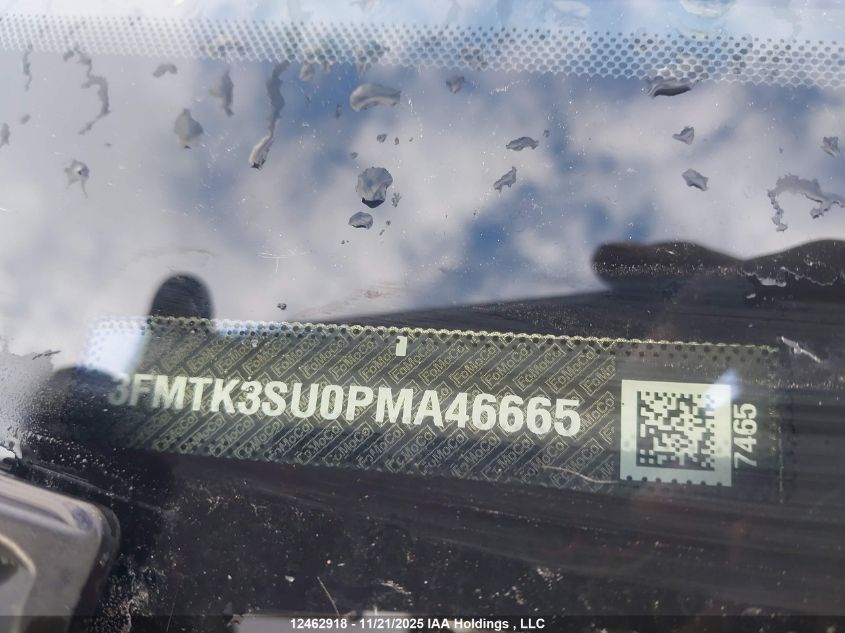 2023 Ford Mustang Mach I VIN: 3FMTK3SU0PMA46665 Lot: 12462918