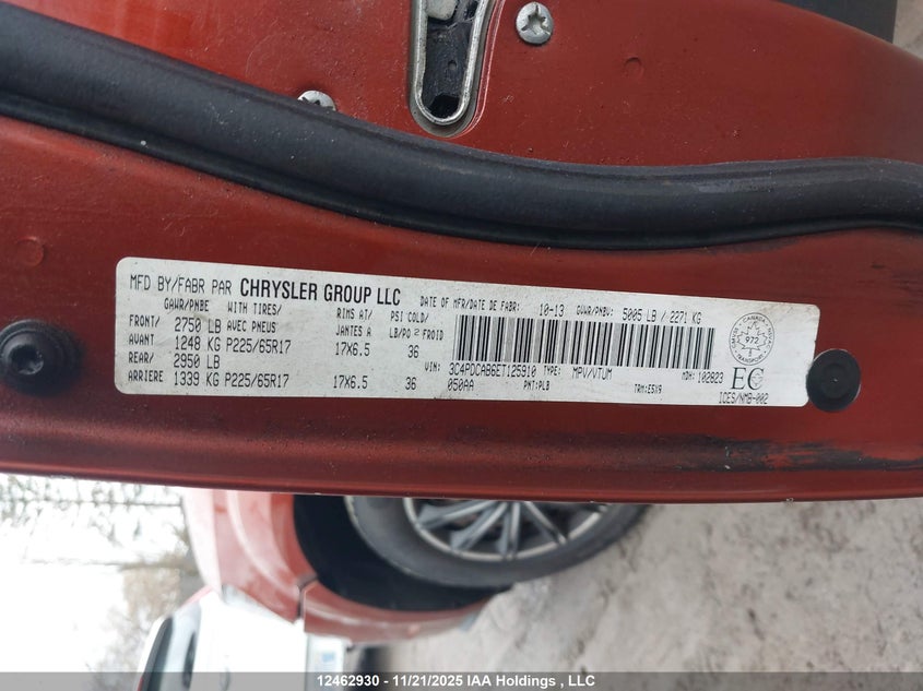 3C4PDCAB6ET125910 2014 DODGE JOURNEY photo no. 9