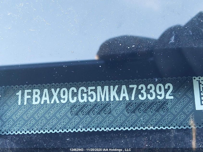 2021 Ford Transit T-350 VIN: 1FBAX9CG5MKA73392 Lot: 12462943