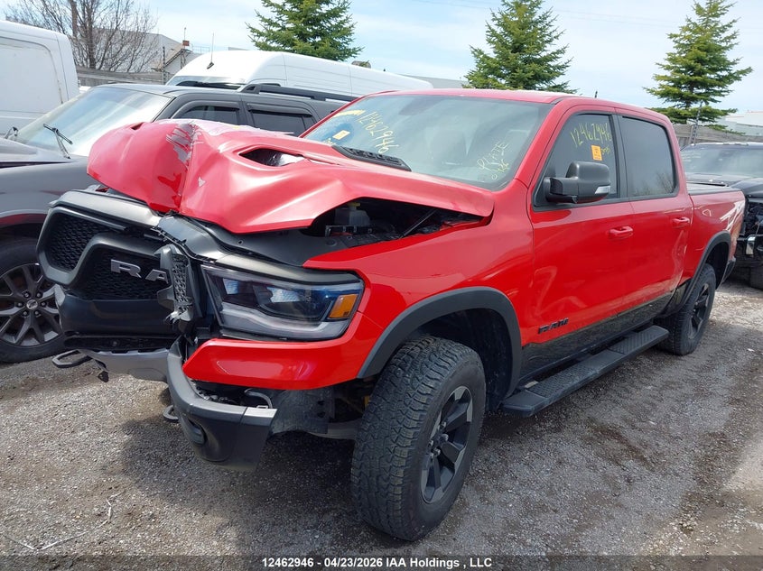 2019 RAM 1500, Biohazard, IAAI, VIN 1C6SRFLT5KN870573 — photo 2