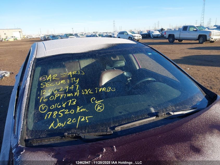 2016 Kia Optima Sxl Turbo VIN: 5XXGV4L29GG016873 Lot: 12462947