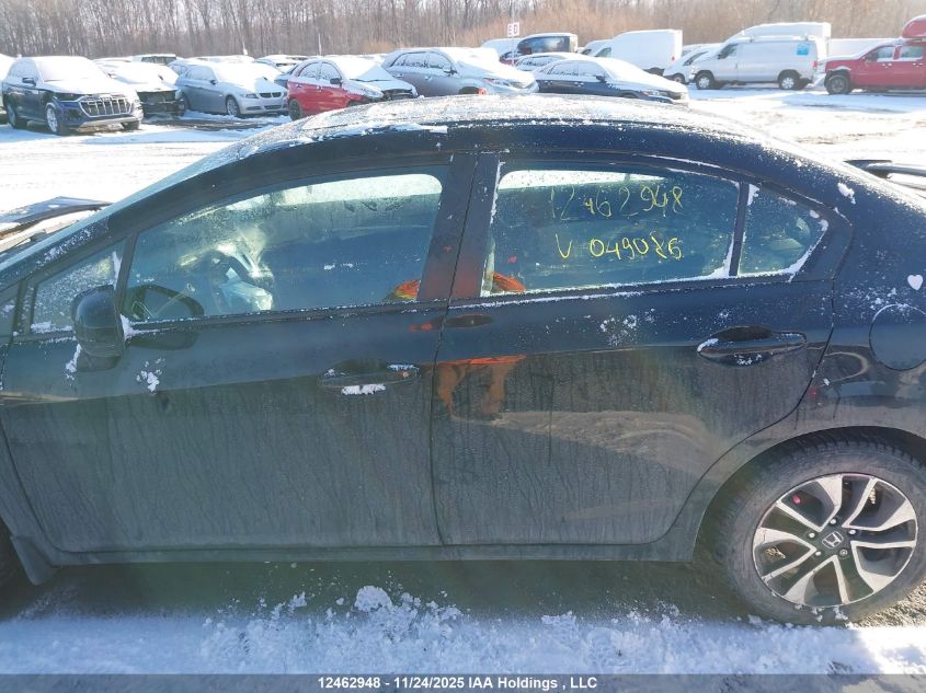 2015 Honda Civic Ex VIN: 2HGFB2F53FH049086 Lot: 12462948