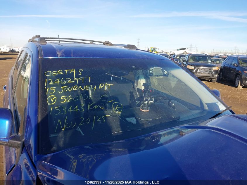 2015 Dodge Journey R/T VIN: 3C4PDDFG5FT560106 Lot: 12462997