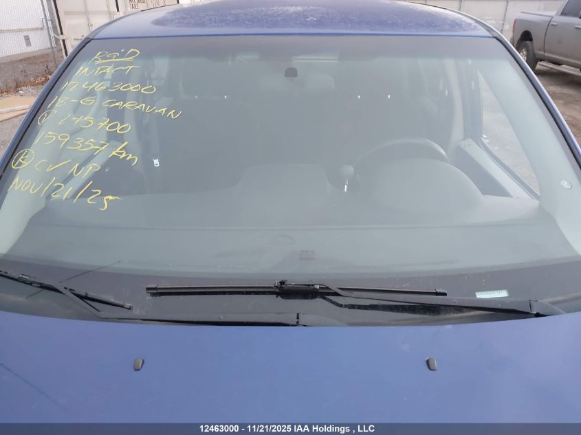 2018 Dodge Grand Caravan Cvp/Sxt VIN: 2C4RDGBG0JR275700 Lot: 12463000