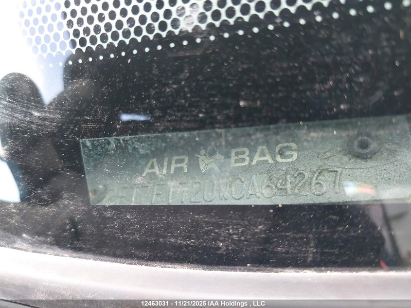 1998 Ford F-150 Lariat/Standard/Xl/Xlt VIN: 2FTZF1720WCA64267 Lot: 12463031