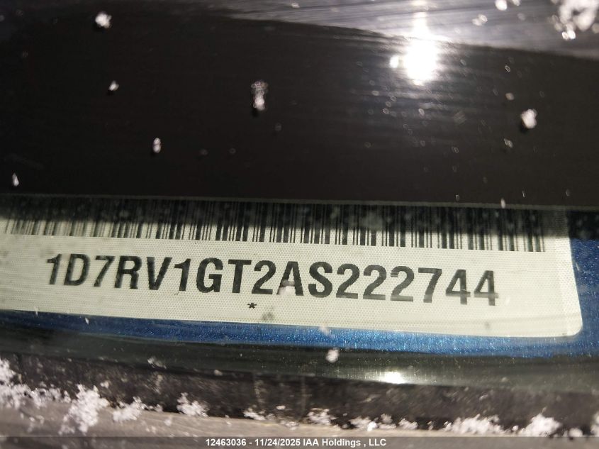 2010 Dodge Ram 1500 VIN: 1D7RV1GT2AS222744 Lot: 12463036