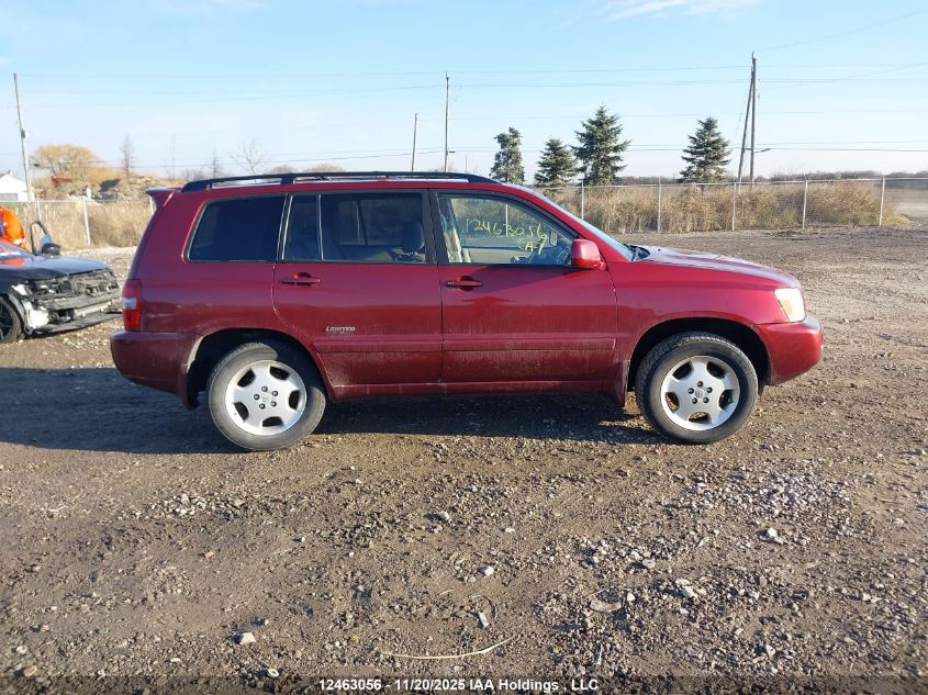 2007 Toyota Highlander Sport/Limited VIN: JTEEP21A070223990 Lot: 12463056