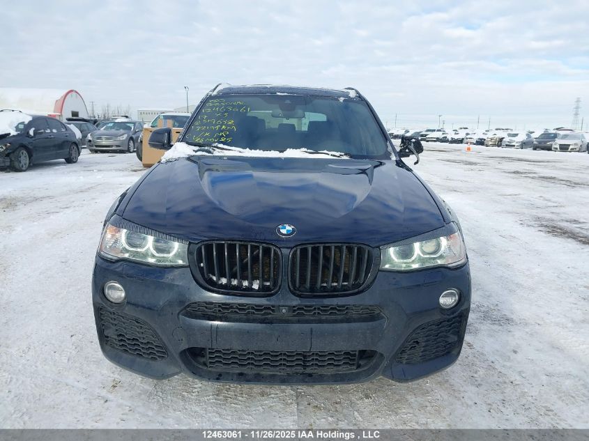 2017 BMW X3 xDrive35I VIN: 5UXWX7C51H0S19632 Lot: 12463061