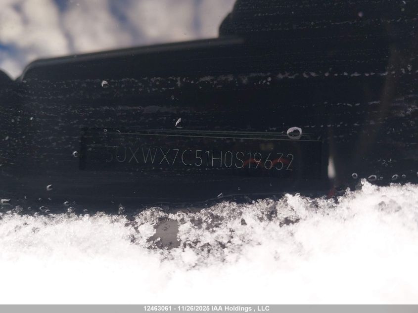 2017 BMW X3 xDrive35I VIN: 5UXWX7C51H0S19632 Lot: 12463061