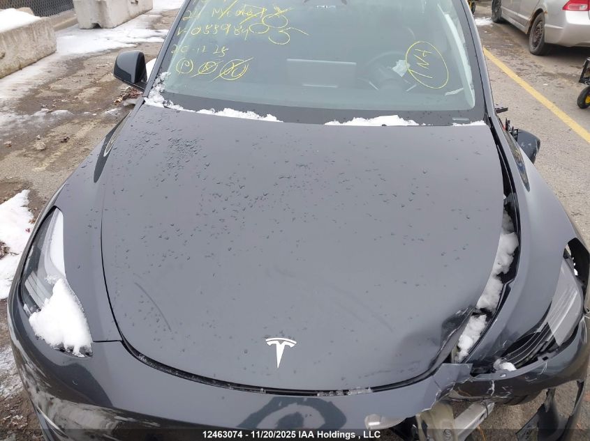 2024 Tesla Model Y Long Range/Rwd VIN: 7SAYGDED6RF055989 Lot: 12463074