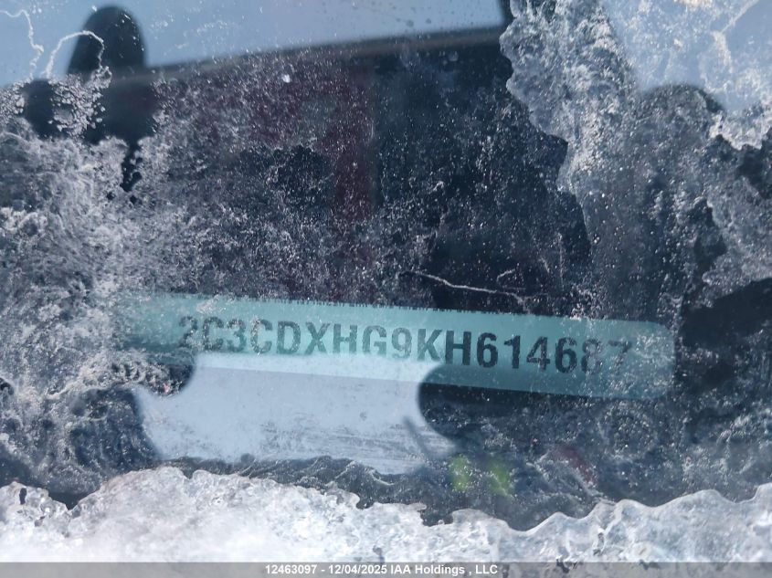 2019 Dodge Charger Gt VIN: 2C3CDXHG9KH614687 Lot: 12463097