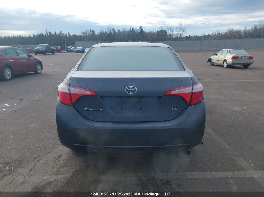 2016 Toyota Corolla Le VIN: 2T1BURHE2GC572222 Lot: 12463126